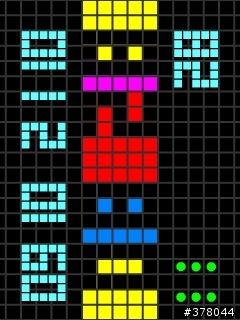 [240X320]Tetris時鐘螢幕保護SWF