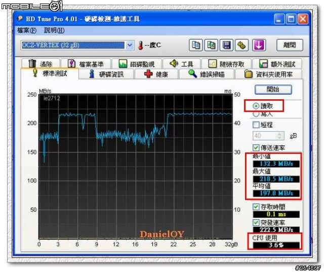 OCZ Vertex Turbo 60GB 64M DDRⅡCache SSD 開箱 & 測試
