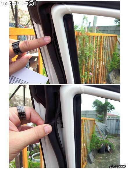 馬5新車  前車門2側膠條都是這樣的嗎?(附圖)