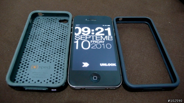 iPhone 4 + 保護殼 + 螢幕保護貼 (9/10 更新Apple原廠bumper)