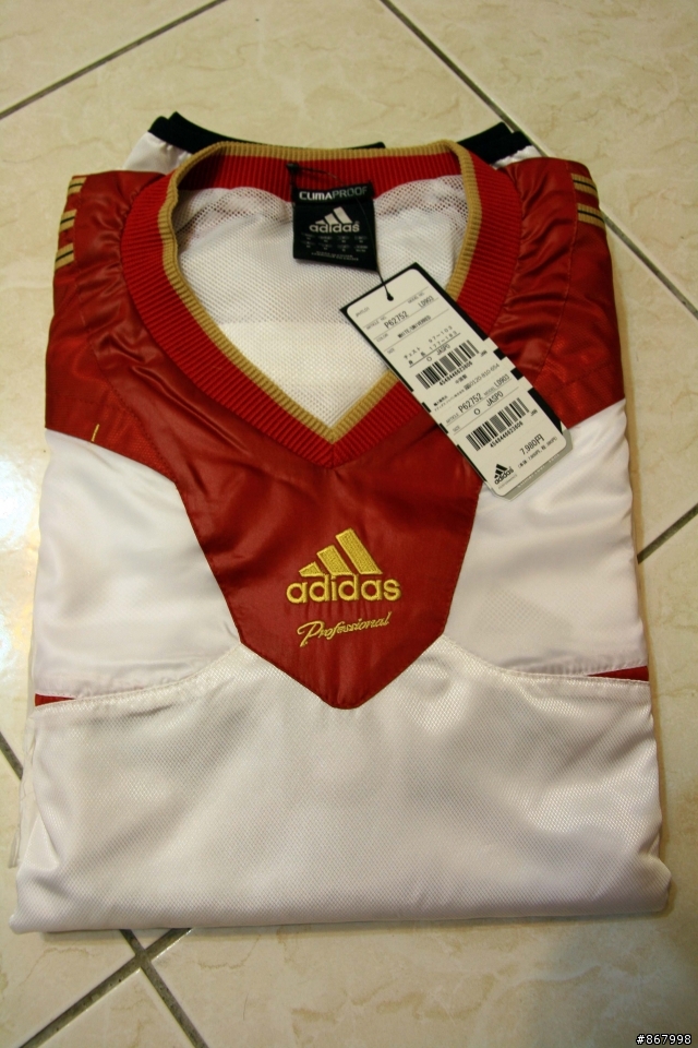 ADIDAS PROFESSIONAL 2010年型錄外數量限定坂本選手式樣V領棒球風衣開箱文