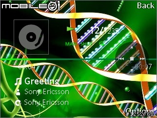[240*320][176*220]DNA(Deoxyribonucleic acid，去氧核糖核酸)雙股螺旋