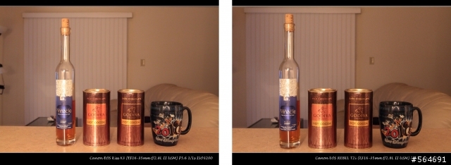500D VS 550D ISO表現