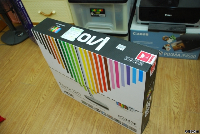 [開箱] 世界最薄23吋電腦螢幕 AOC e2343F