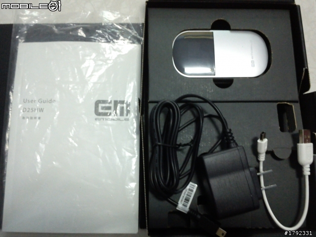 Pocket Wifi 日本EMOBILE D25HW 開箱與測試