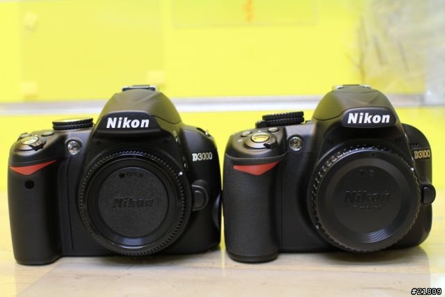 Nikon D3100 只有機身啥也沒有的開箱，加映與D3000相比