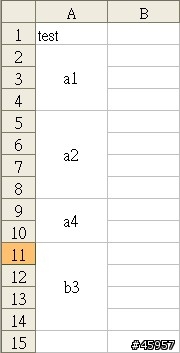 Excel VBA 自動判斷欄位資料重複並合併儲存格