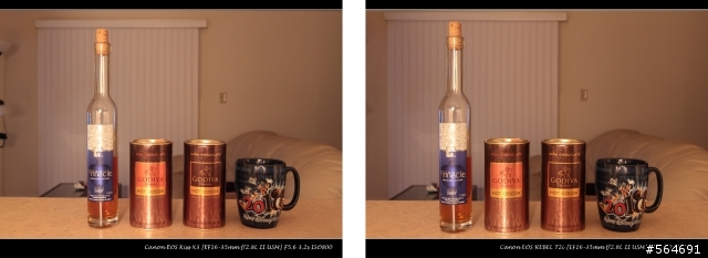 500D VS 550D ISO表現