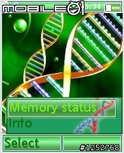 [240*320][176*220]DNA(Deoxyribonucleic acid，去氧核糖核酸)雙股螺旋