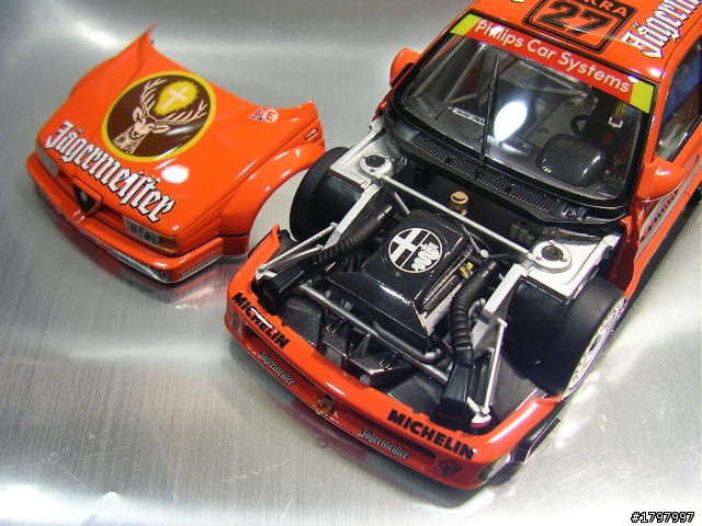 【模型製作分享】ALFA ROMEO 155 V6TI JAGERMEISTER(TAMIYA 1/24 kit)