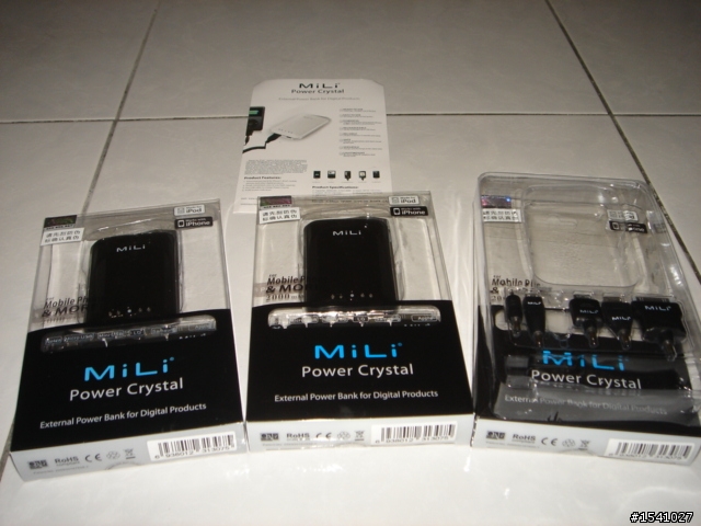 [[分享]]MiLi Power Crystal 2000ma 行動電池