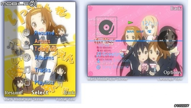 ﹝240*320﹞Q版 K-ON 輕音少女主題(含媒體)