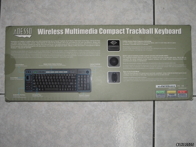[開箱] ADESSO WKB-3200UB 多媒體鍵盤~初次開箱