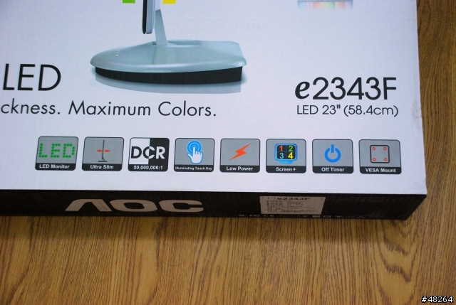 [開箱] 世界最薄23吋電腦螢幕 AOC e2343F