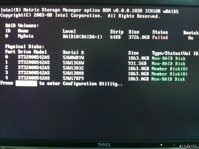 Seagate ST32000542AS 2T硬碟發出顆答聲