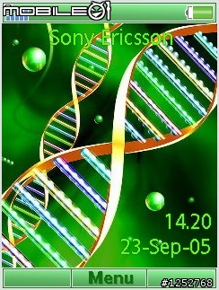 [240*320][176*220]DNA(Deoxyribonucleic acid，去氧核糖核酸)雙股螺旋