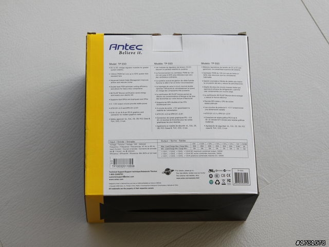 [開箱]Antec的 TruePower New550W~
