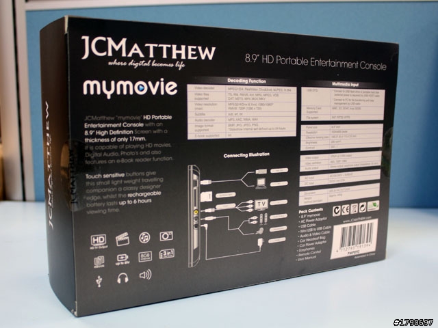 火熱新產品!! JCMatthew 8.9" HD 可攜式多媒體播放器