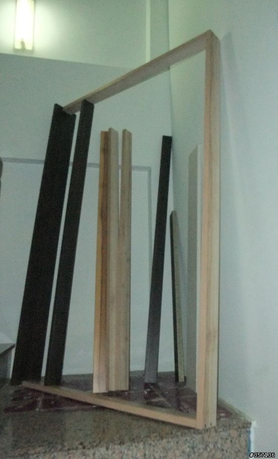 DIY 系統櫃廢料變樓梯轉角凹處簡易鞋架