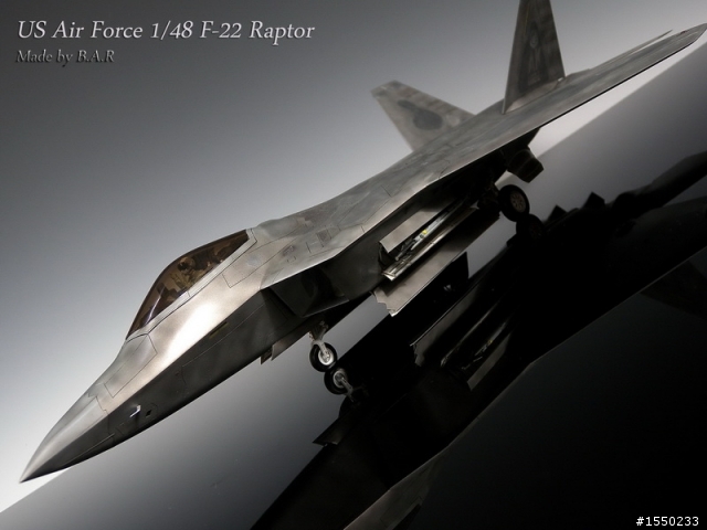 1/48 美軍飛彈組&附贈的F-22 成品圖