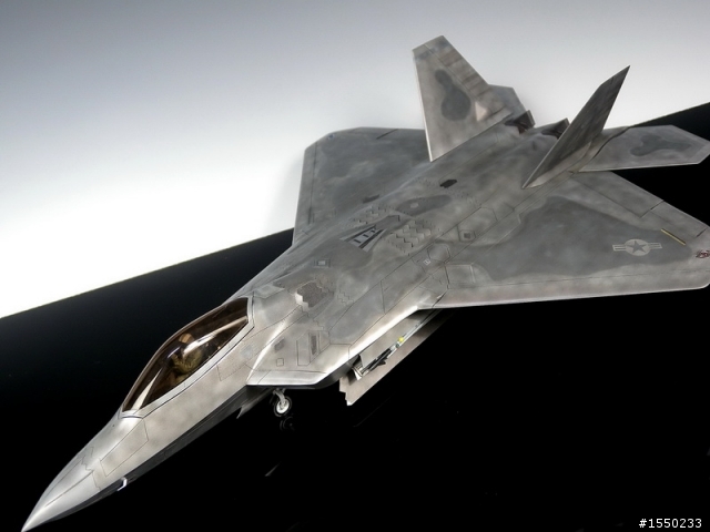 1/48 美軍飛彈組&附贈的F-22 成品圖