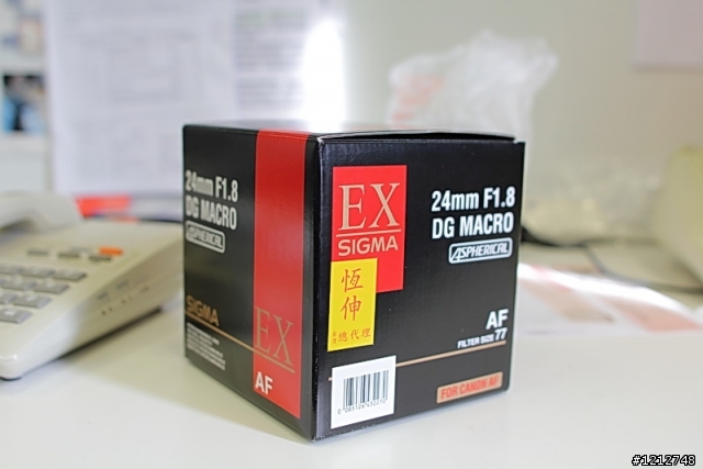 [遲來開箱] Sigma 24mm f1.8 for Canon