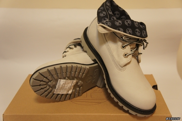 [開箱] Timberland Roll-Top 女生反折靴 21698 極淺灰