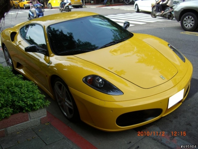 Yellow Ferrari F430