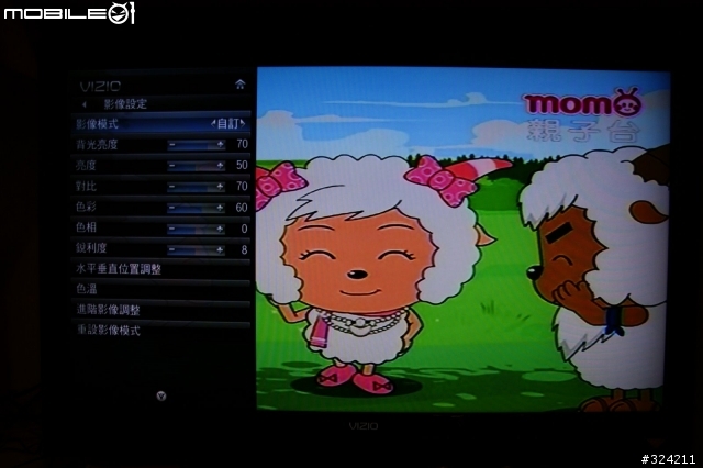 Vizio E420VL 子母畫面同時看不同有線電視頻道