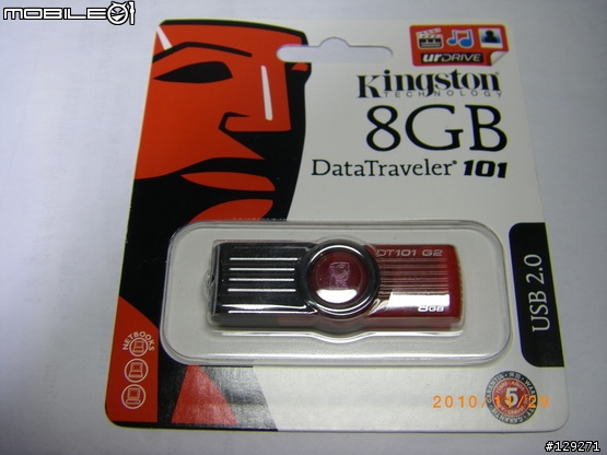 (開箱) 金士頓kingston DT101 G2 8GB簡單開箱測試