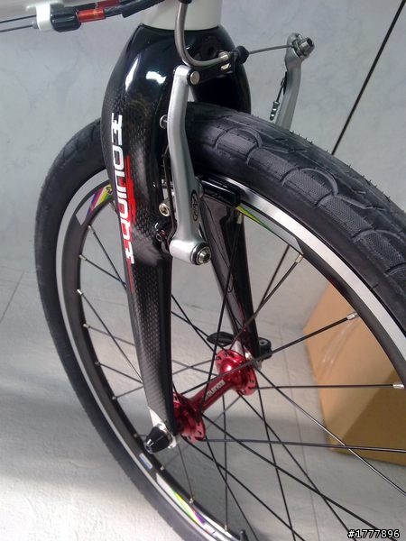 小閔的【開箱文】航翊 EQUINOX 碳纖鋁合金 小徑車 50/34T 白色