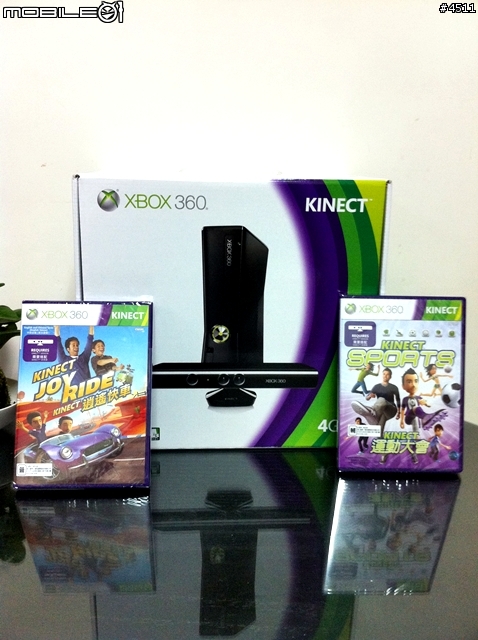 XBOX 360 4G + Kinect 同捆包 + Sports & 逍遙快車開箱文