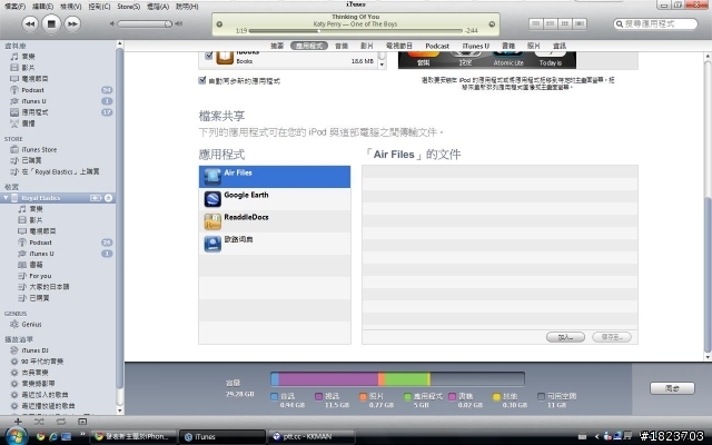 關於ITUNE的檔案共享