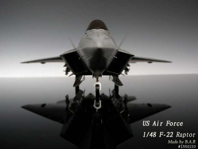 1/48 美軍飛彈組&附贈的F-22 成品圖