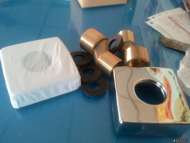 淘寶網購 -九牧品質 全銅方形三檔調節淋浴花灑 開箱文