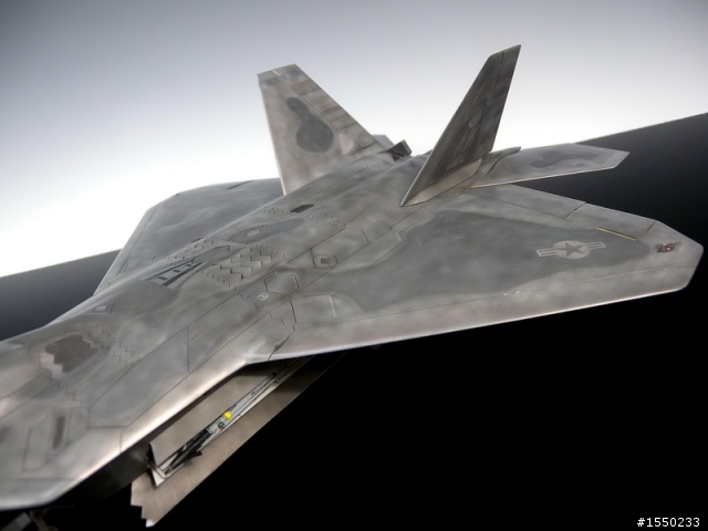 1/48 美軍飛彈組&附贈的F-22 成品圖
