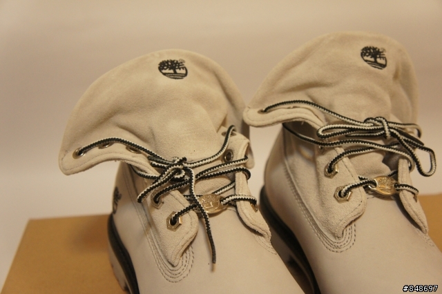 [開箱] Timberland Roll-Top 女生反折靴 21698 極淺灰