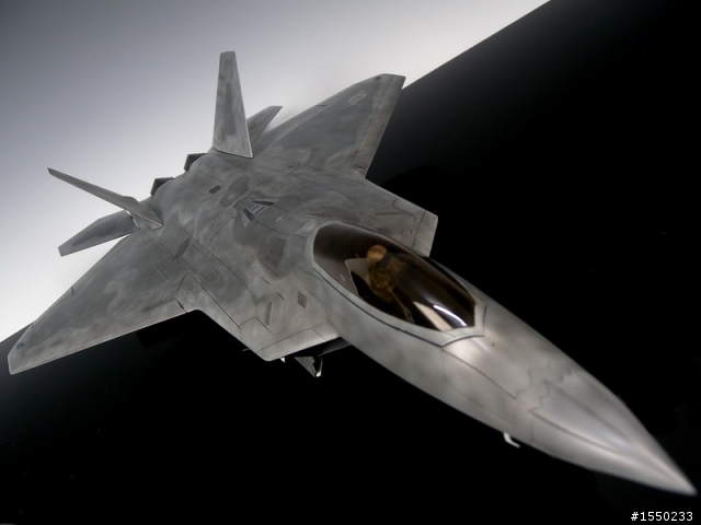 1/48 美軍飛彈組&附贈的F-22 成品圖