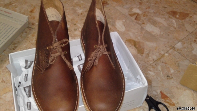 Clarks~沙漠靴~WAX蜜蠟色~開相分享
