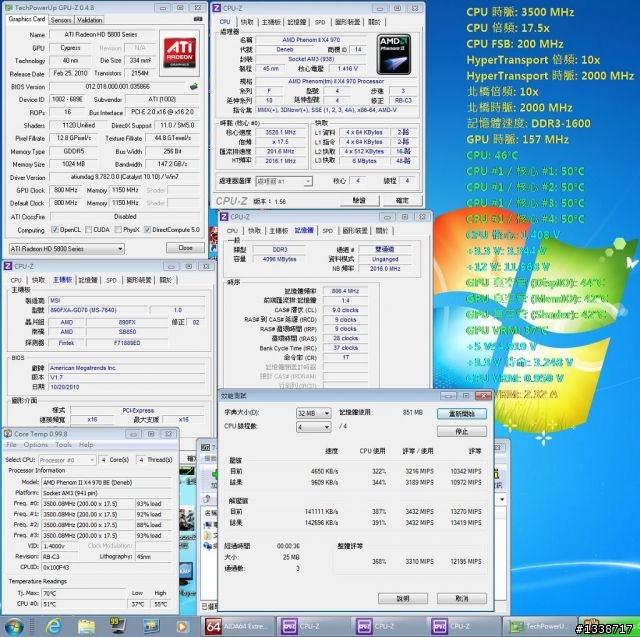 [輕鬆上4G] Phenom II X4 970 黑盒之超頻分享!!