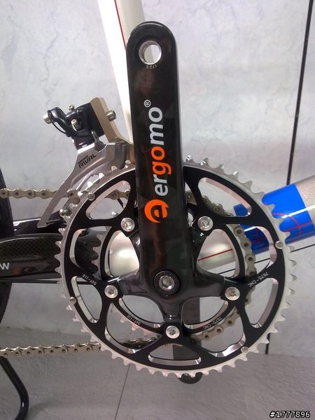 小閔的【開箱文】航翊 EQUINOX 碳纖鋁合金 小徑車 50/34T 白色
