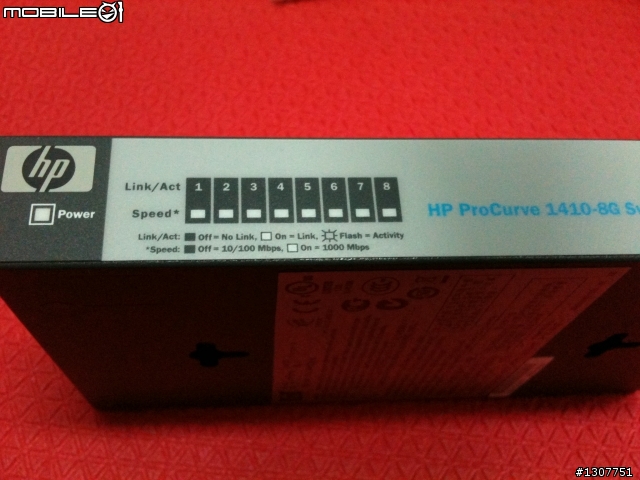 [開箱]HP ProCurve 1410-8port Giga Switch