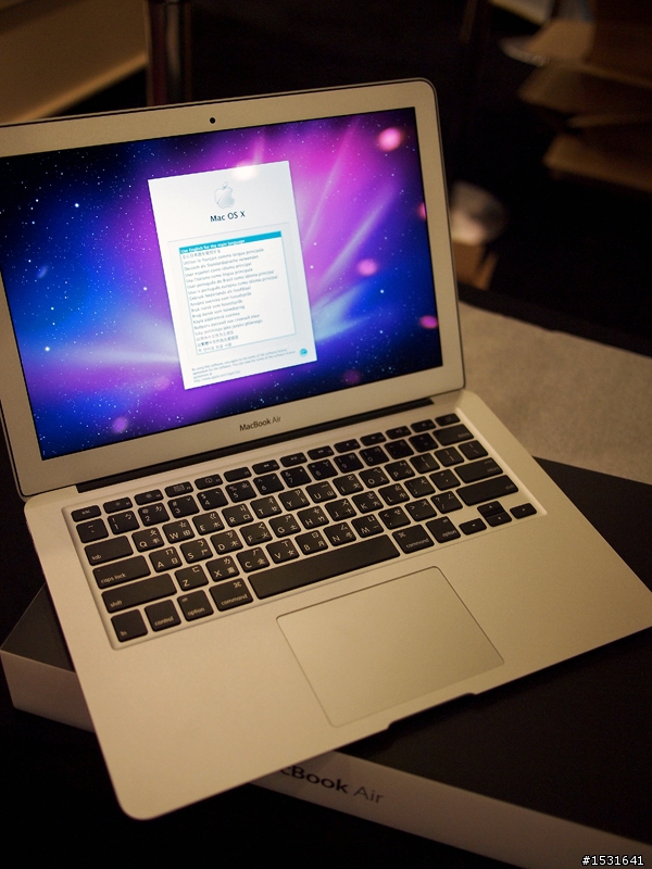 Macbook Air 13吋,開始使用文