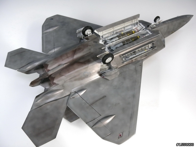 1/48 美軍飛彈組&附贈的F-22 成品圖