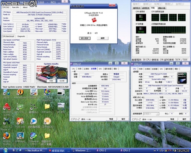 潛力無限 強效省電 AMD FX5200 開核+超頻測試