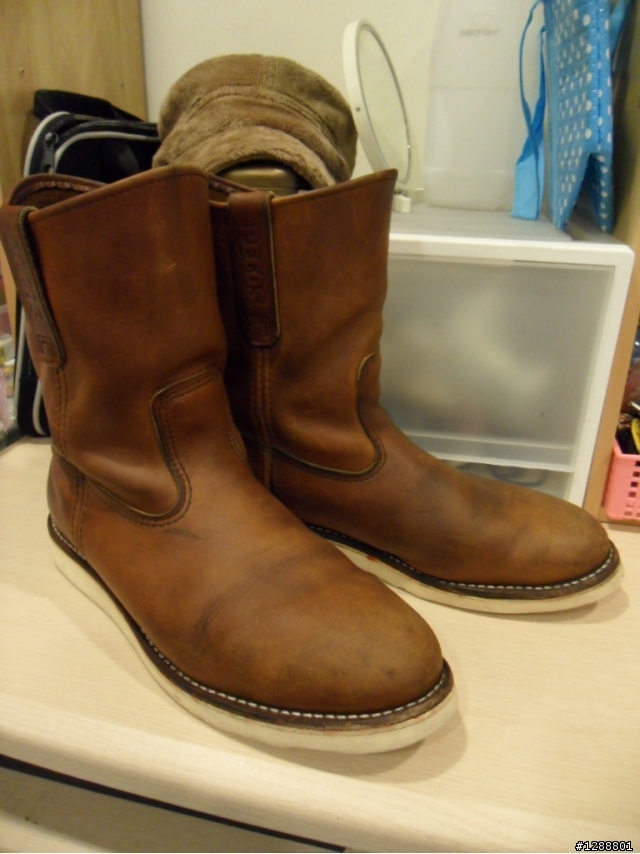 高雄漢神地下樓美壽多換底Red Wing 866,Vibram白底一年後