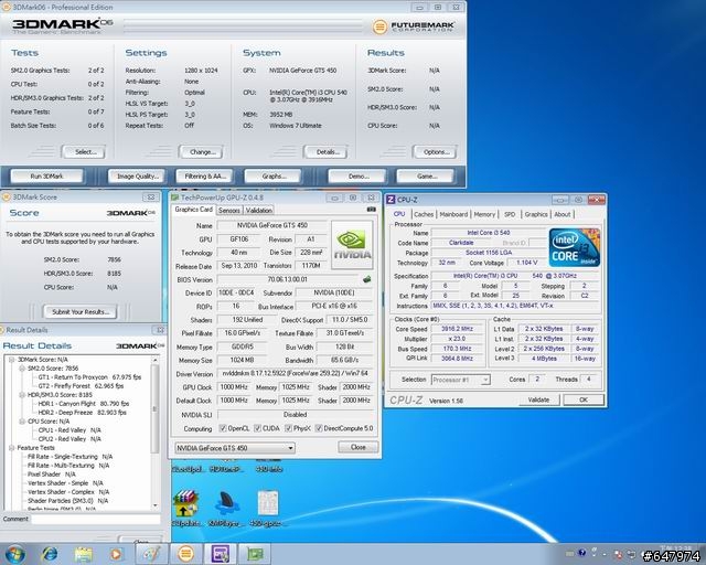 GALAXY!! GPU預設1GHZ的GALAXY GTS450 1042MB DDR5 HoF Edition
