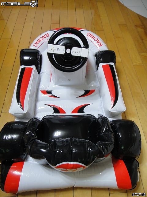 [開箱分享]Wii Inflatable Racing Kart 賽車專用座椅
