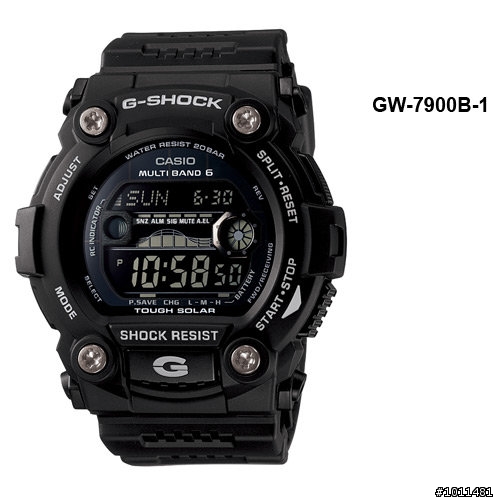 [開箱] 太陽能&電波 CASIO GW-M5600BC & GW-7900B ~黑底反轉液晶風~~