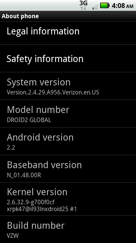 Droid 2 Global 簡單開箱 (2010/12/19更新)